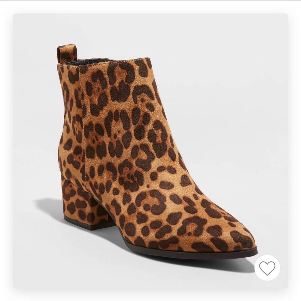 A New Day Valerie leopard ankle bootie